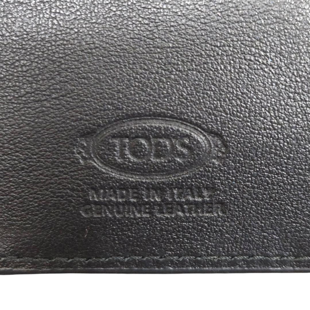 トッズ Tタイムレス レザー ブラック L字ファスナー 長財布