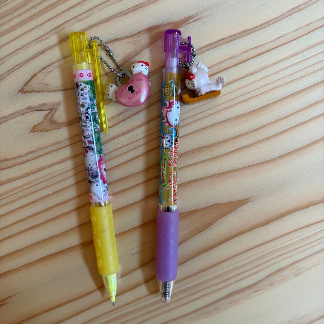 平成 ご当地キティ シャープペンシル ボールペン ストラップ付き