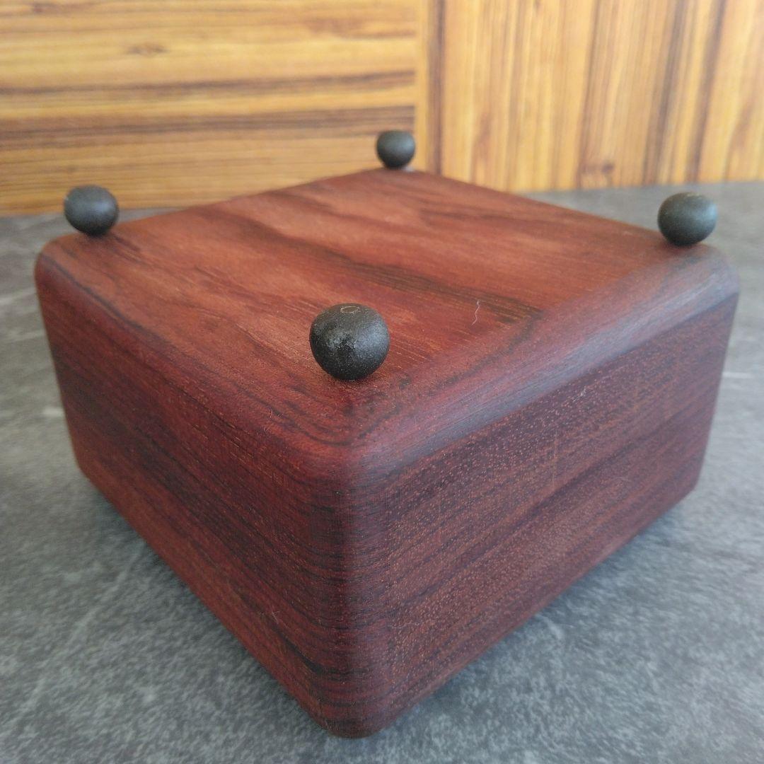 飾り台 　ブビンガ無垢材 　3点セット