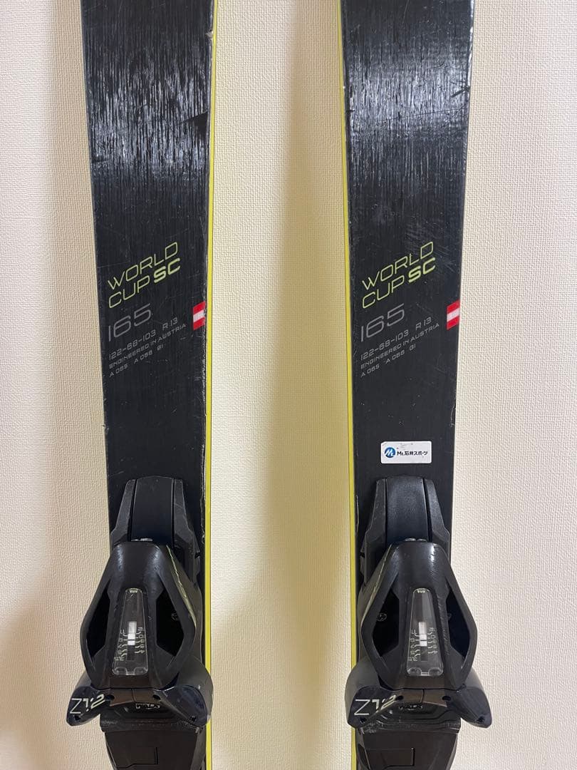 スキー FISCHER RC4 W.C. SC YELLOW BASE 165