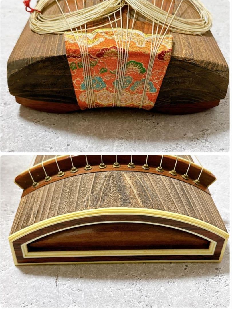 こお琴です。13￼弦 並甲 すだれ彫り 琴柱、猫足、譜面台、チューナー