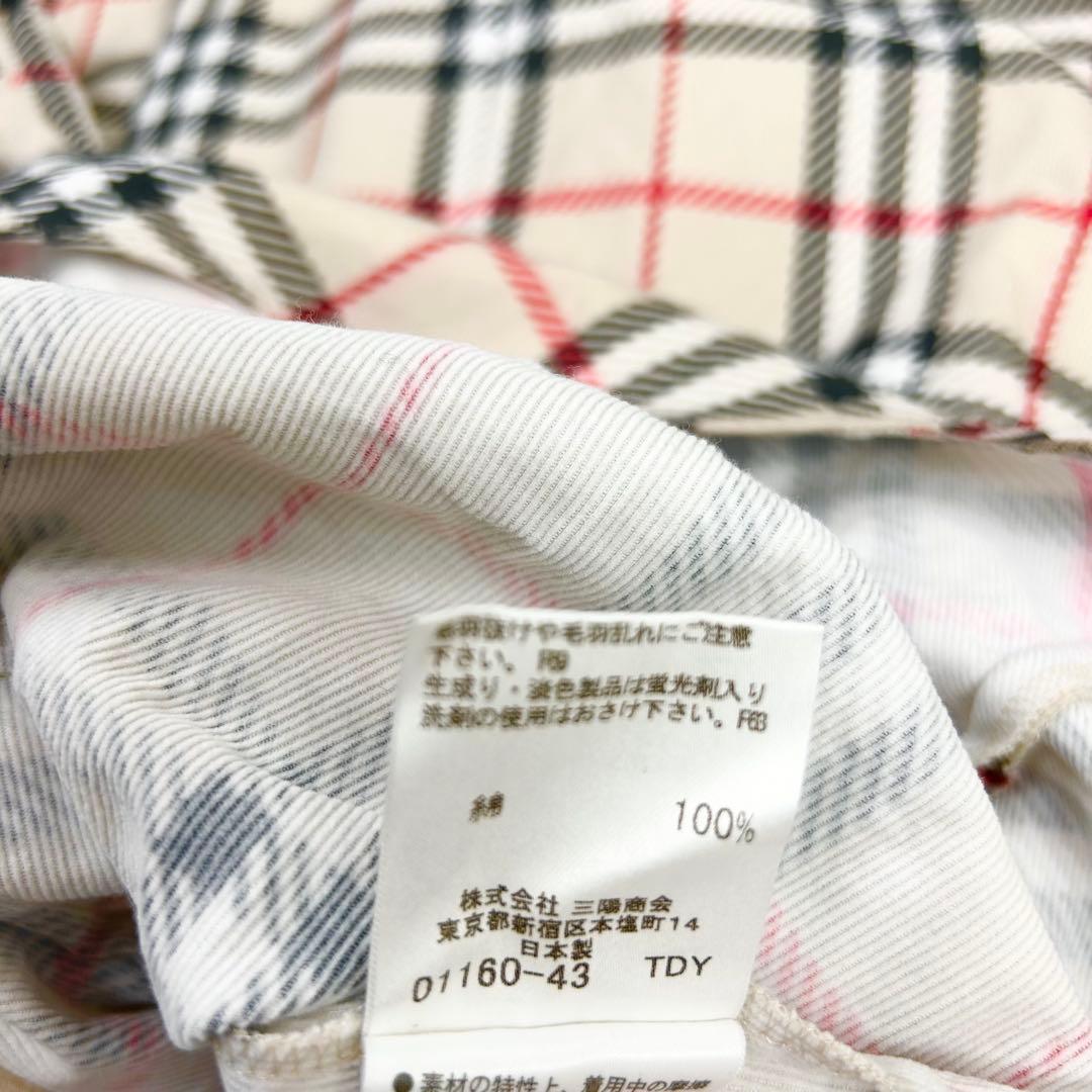 美品 38 バーバリーブルーレーベル ノバチェック シャツワンピース ベルト