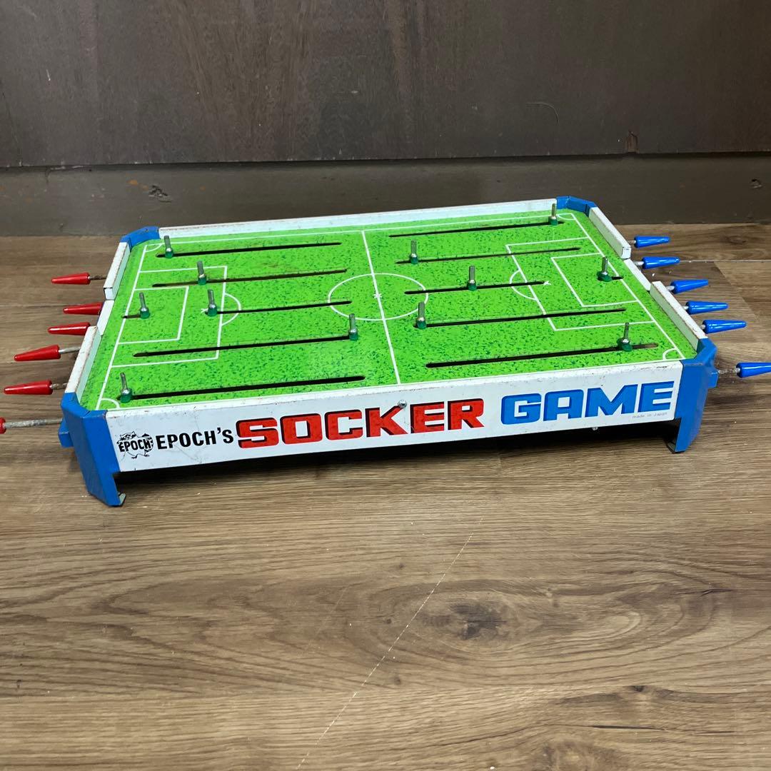 C-1 希少 昭和レトロ エポック社 サッカーゲーム ジュニア 当時物 箱付き