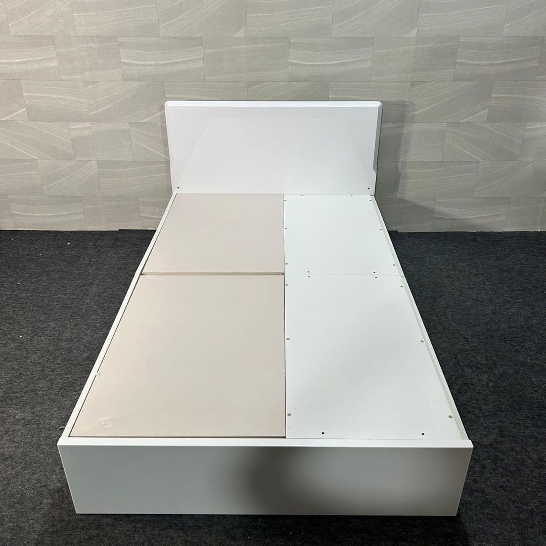 ニトリ ベッドフレーム セミダブル 収納付き メリッサ3 シンプル d3857