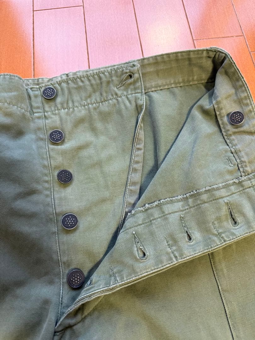 40s 50s M43 カーゴパンツ 13star コットンサテン