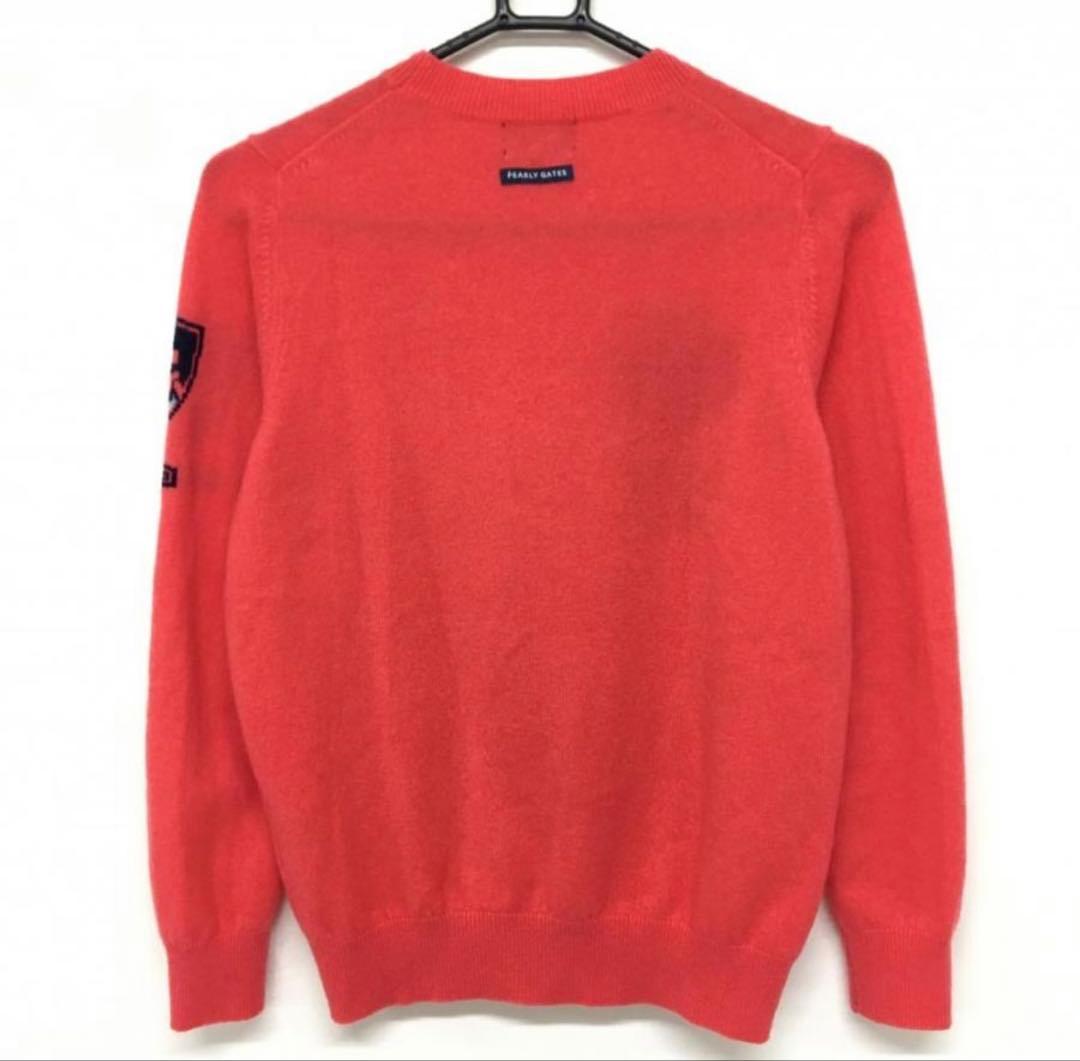 【極美品】パーリーゲイツ カシミヤセーター サーモンピンク