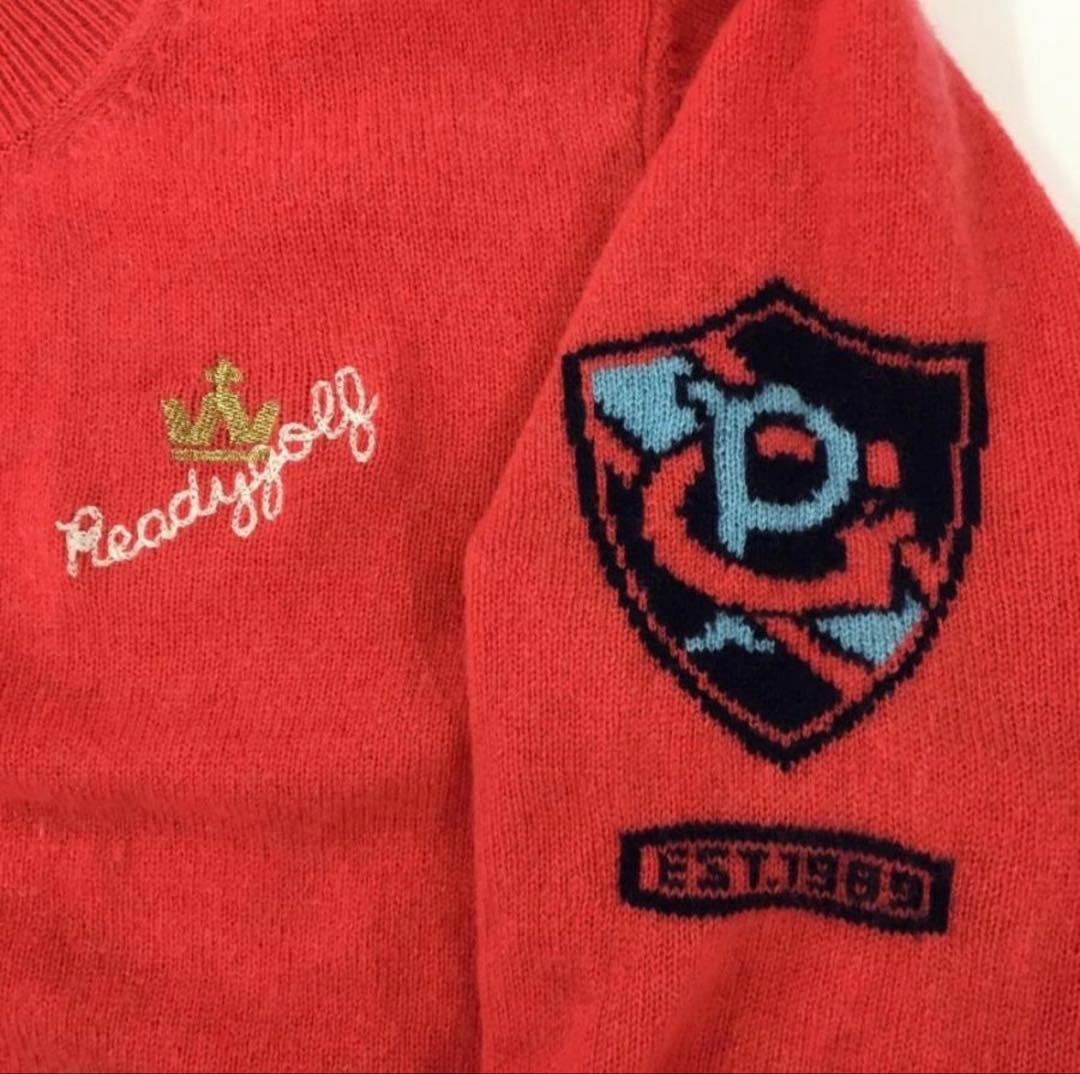 【極美品】パーリーゲイツ カシミヤセーター サーモンピンク