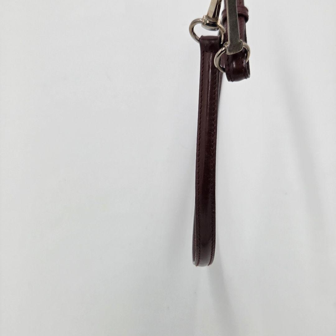 美品　激レア　GUCCI ホースビット　ナローベルト　レザー　エナメル　ブラック