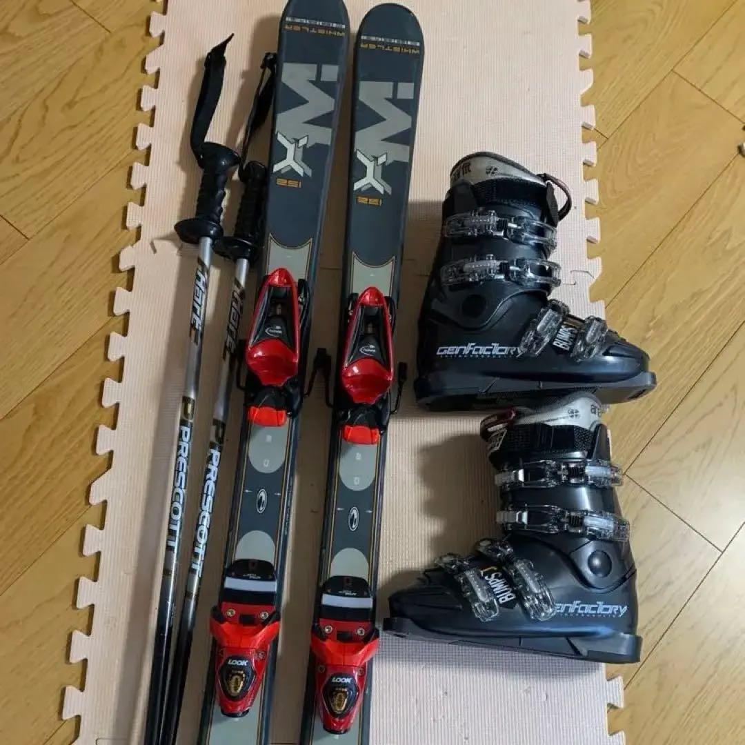 elanスキー3点セット148センチ ブーツGENFACTORY24〜24.5