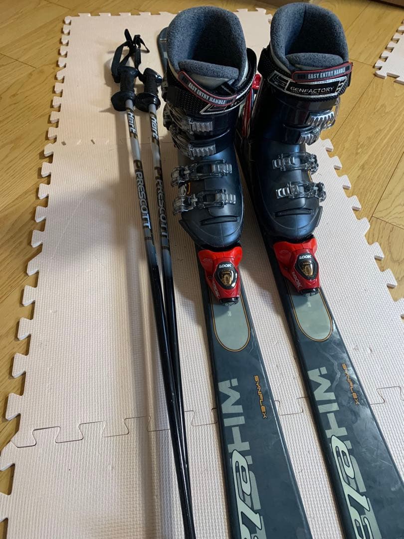 elanスキー3点セット148センチ ブーツGENFACTORY24〜24.5