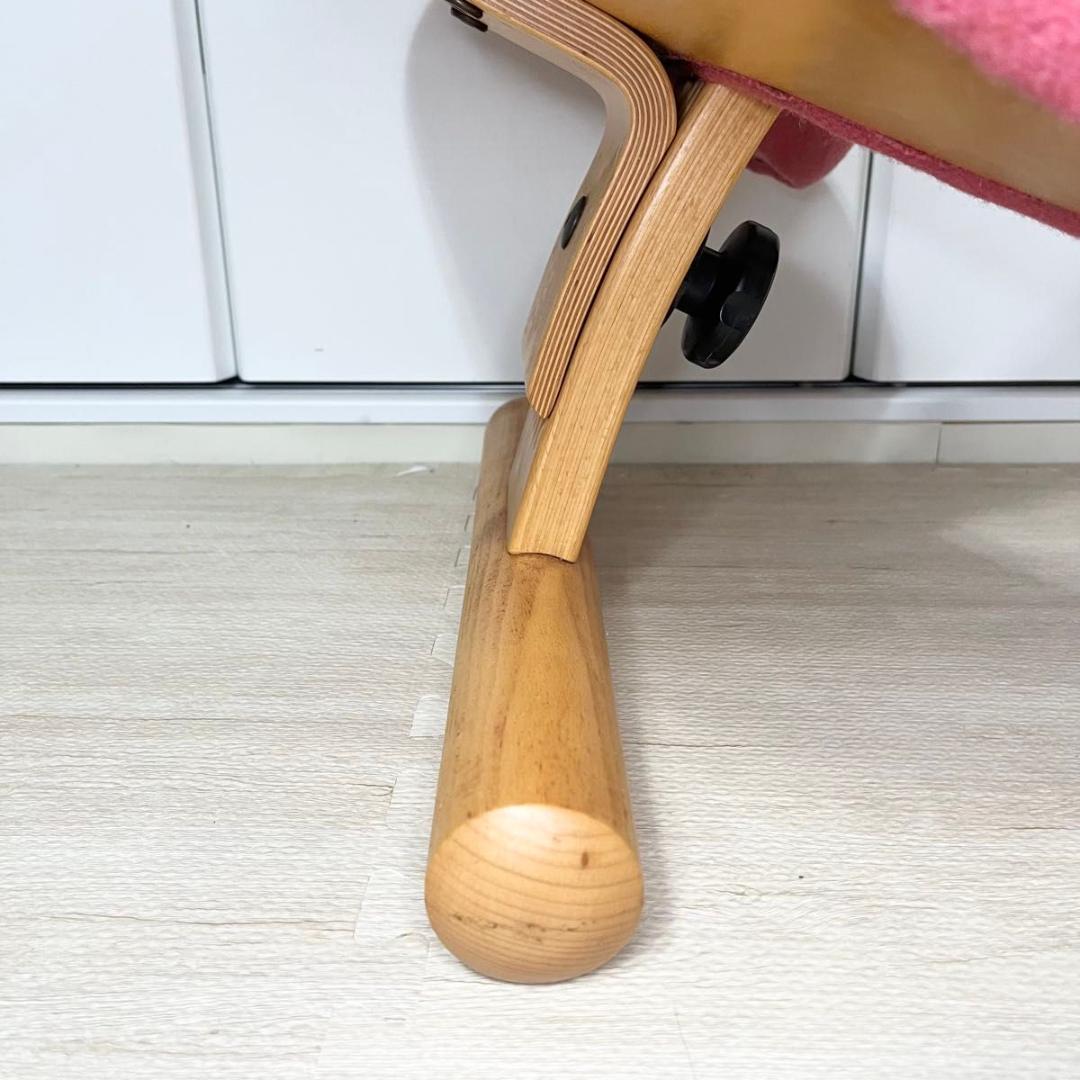 【美品】リボ社 Rybo バランスチェア バランスイージー ピンク さくら色