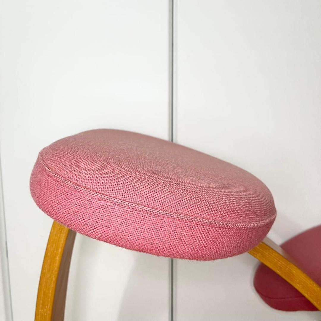 【美品】リボ社 Rybo バランスチェア バランスイージー ピンク さくら色