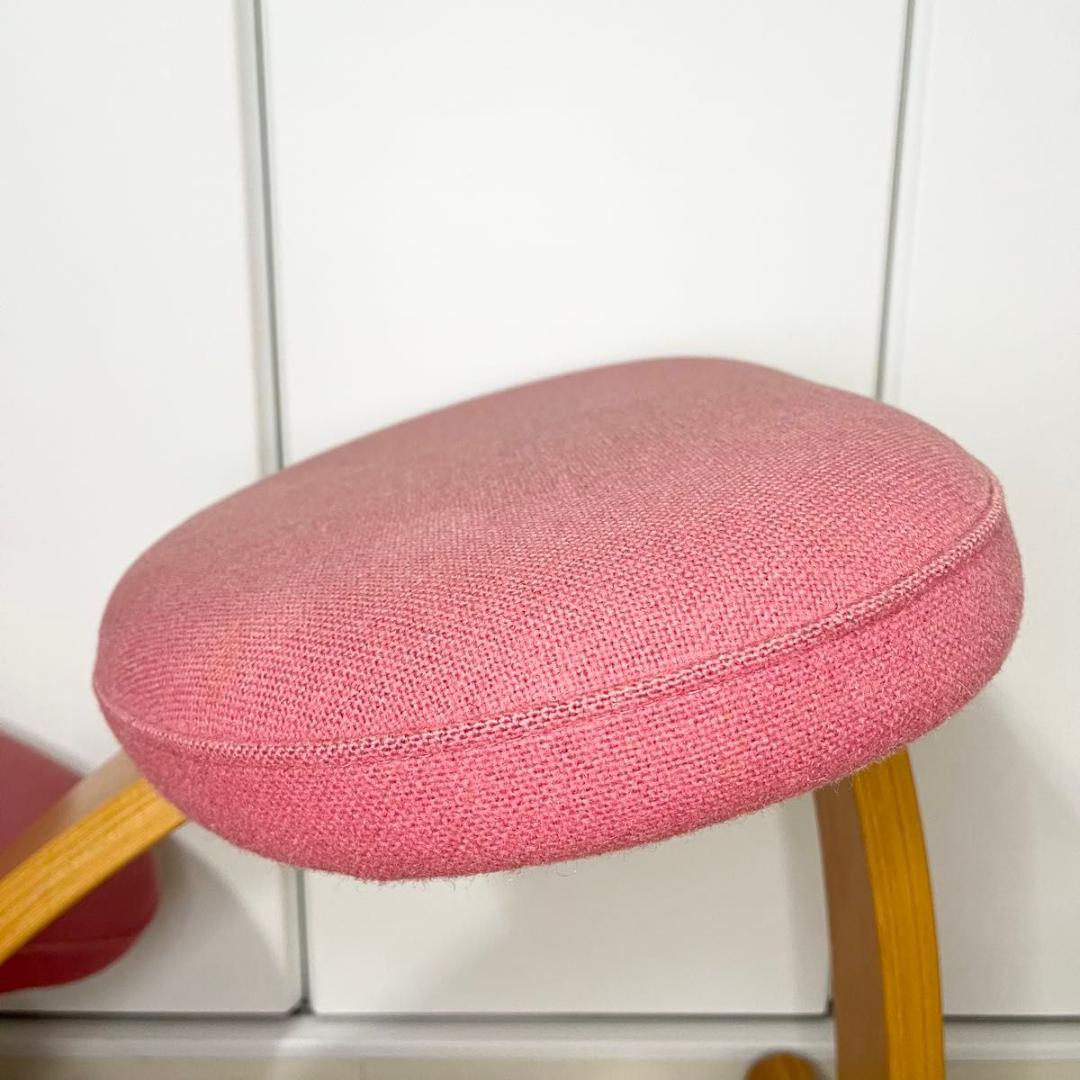 【美品】リボ社 Rybo バランスチェア バランスイージー ピンク さくら色