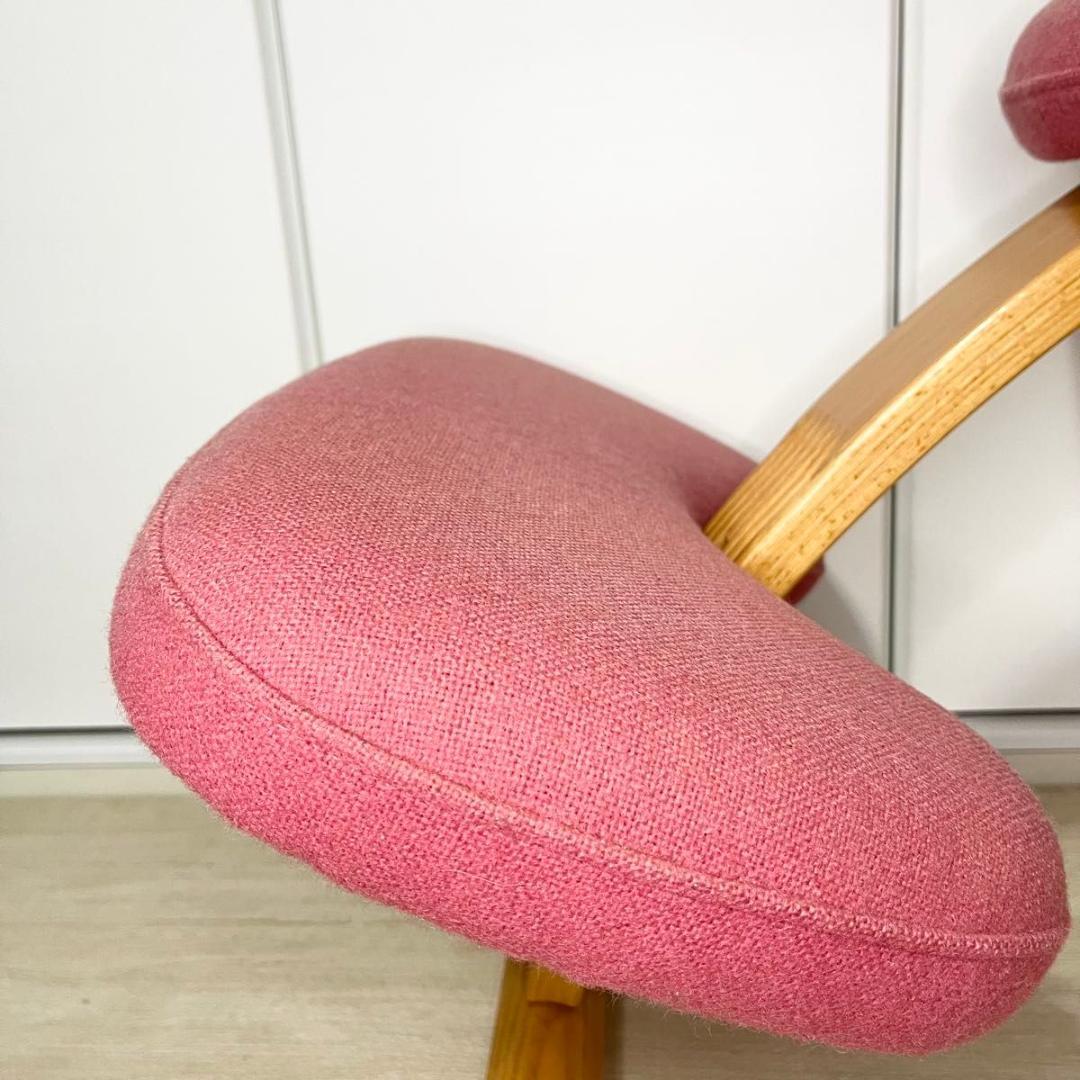 【美品】リボ社 Rybo バランスチェア バランスイージー ピンク さくら色