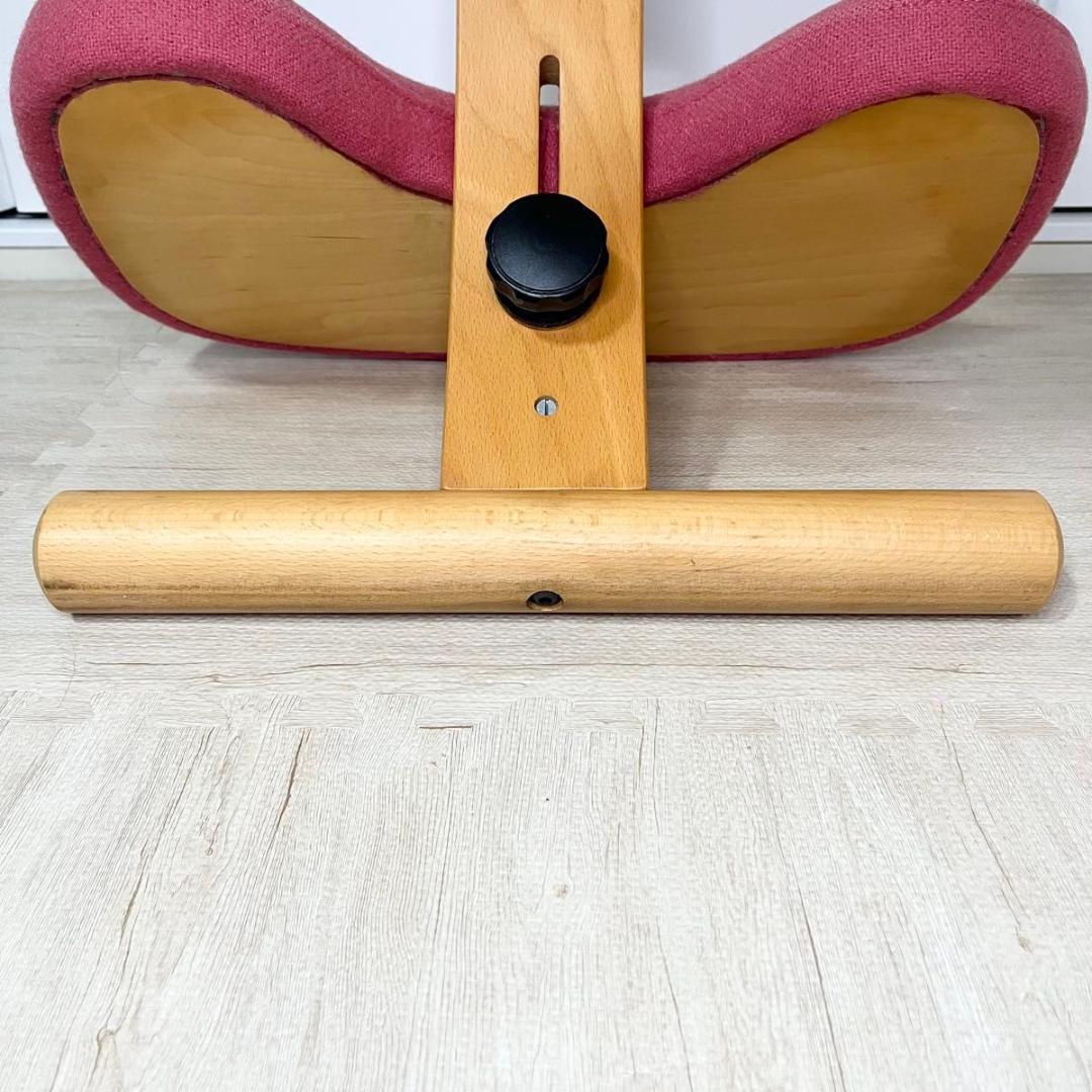 【美品】リボ社 Rybo バランスチェア バランスイージー ピンク さくら色