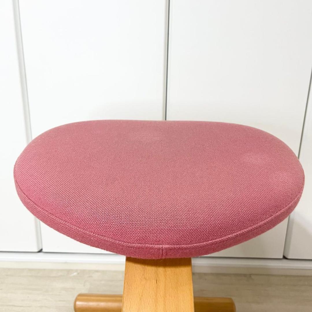 【美品】リボ社 Rybo バランスチェア バランスイージー ピンク さくら色