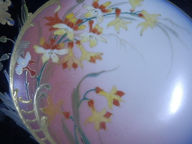 アビランドGDA　蒔絵金彩　ハンドペイント　1900年　21.5cm