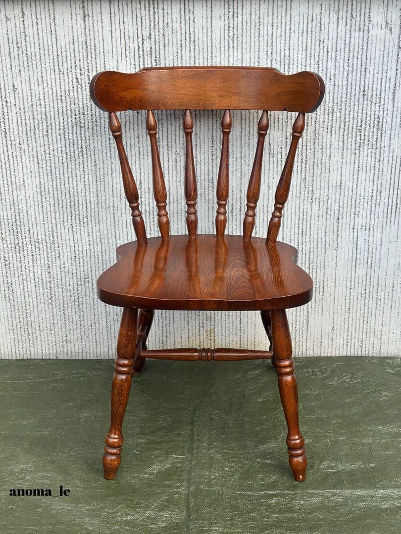 1001【ダイニングチェア】1飛騨の家具　ウィンザーチェア　ヴィンテージ◎