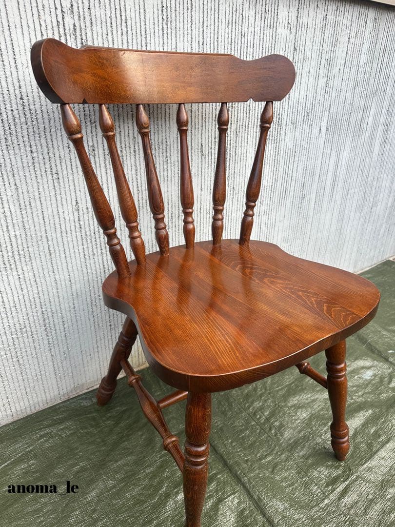 1001【ダイニングチェア】1飛騨の家具　ウィンザーチェア　ヴィンテージ◎