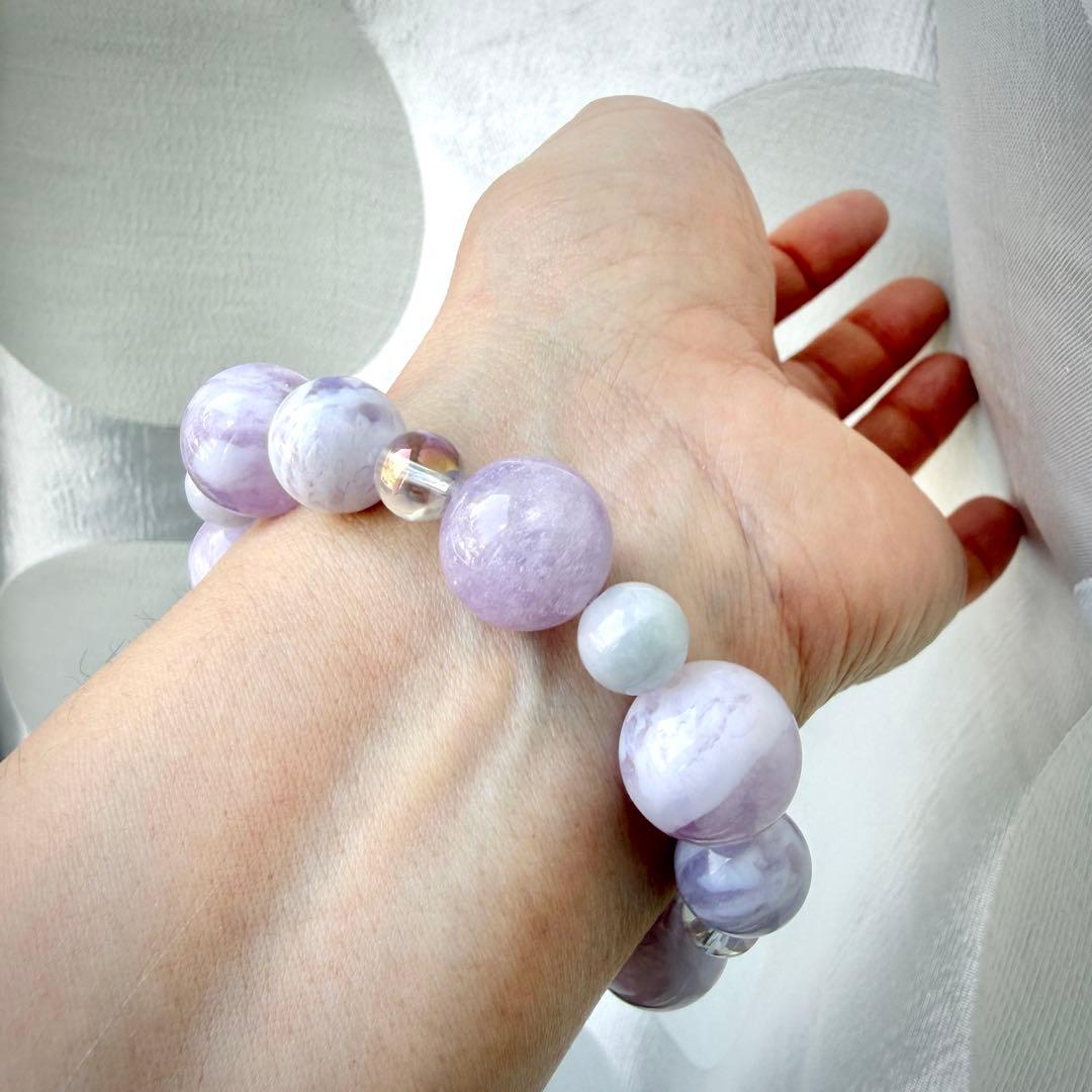 【癒しと調和】フェザースコロライトの春ブレスレット(最後の一点)