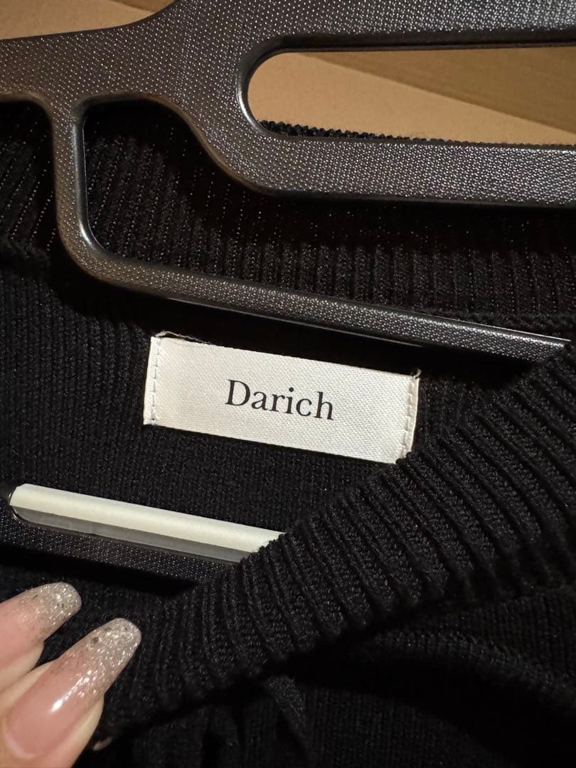 フロントオープンニットミニワンピース