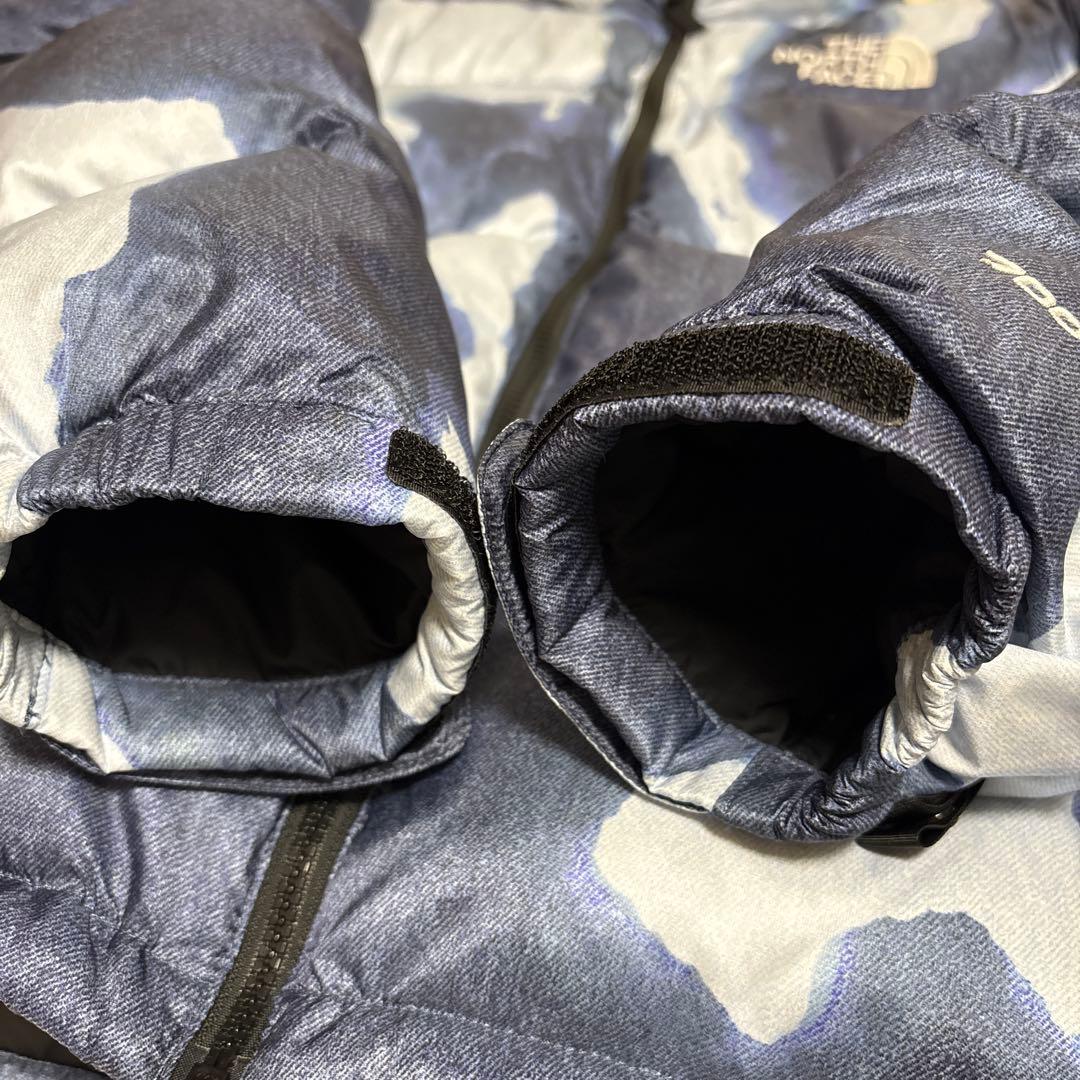 North Face×Supreme】コラボ ブリーチ加工ダウンジャケット M - メルカリ