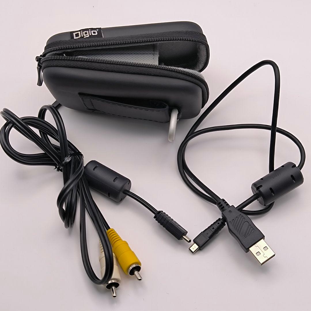 ケース付き美品　Panasonic LUMIX DMC-FX77 スエードブルー