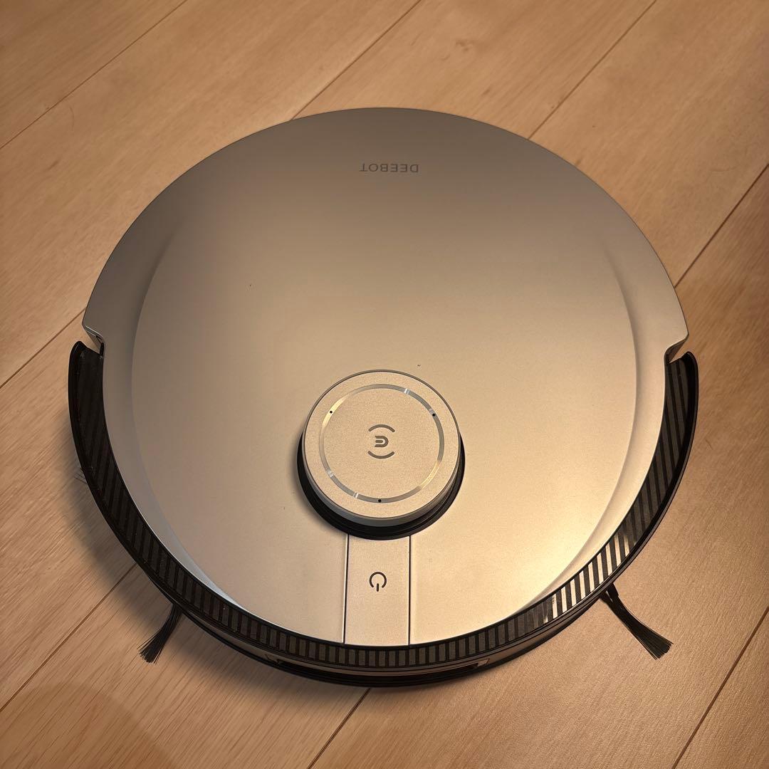 ECOVACS ロボット掃除機本体 シルバー 水洗い可能 - 掃除機
