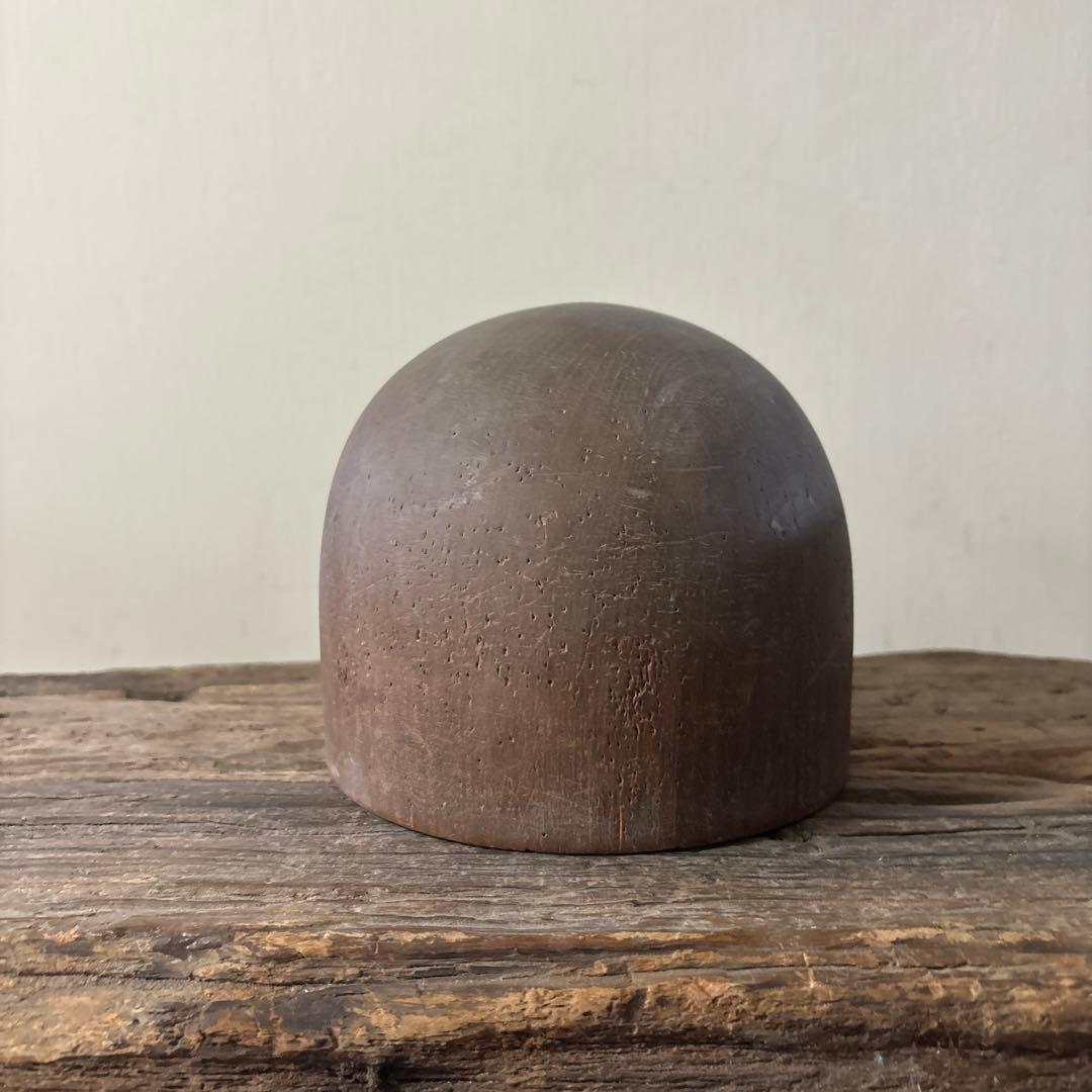 古道具　帽子木型 クラウン　スタンド　アンティーク　昭和レトロ　大正ロマン　李朝