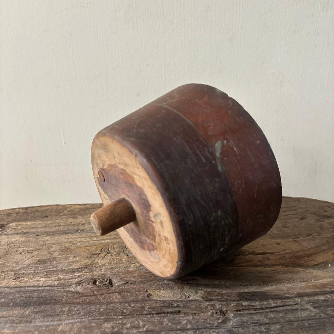 古道具　帽子木型 クラウン　スタンド　アンティーク　昭和レトロ　大正ロマン　李朝