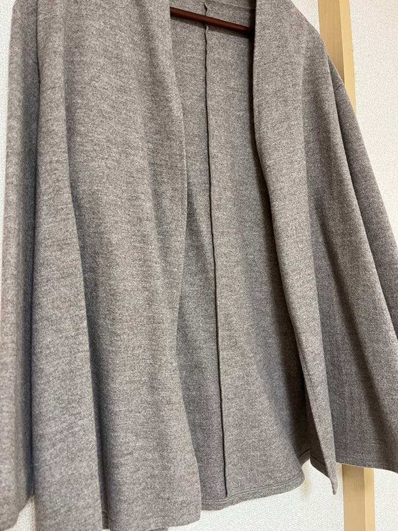 コトリワークス　ラップ・コーディガン　モカブラウン　ショート丈