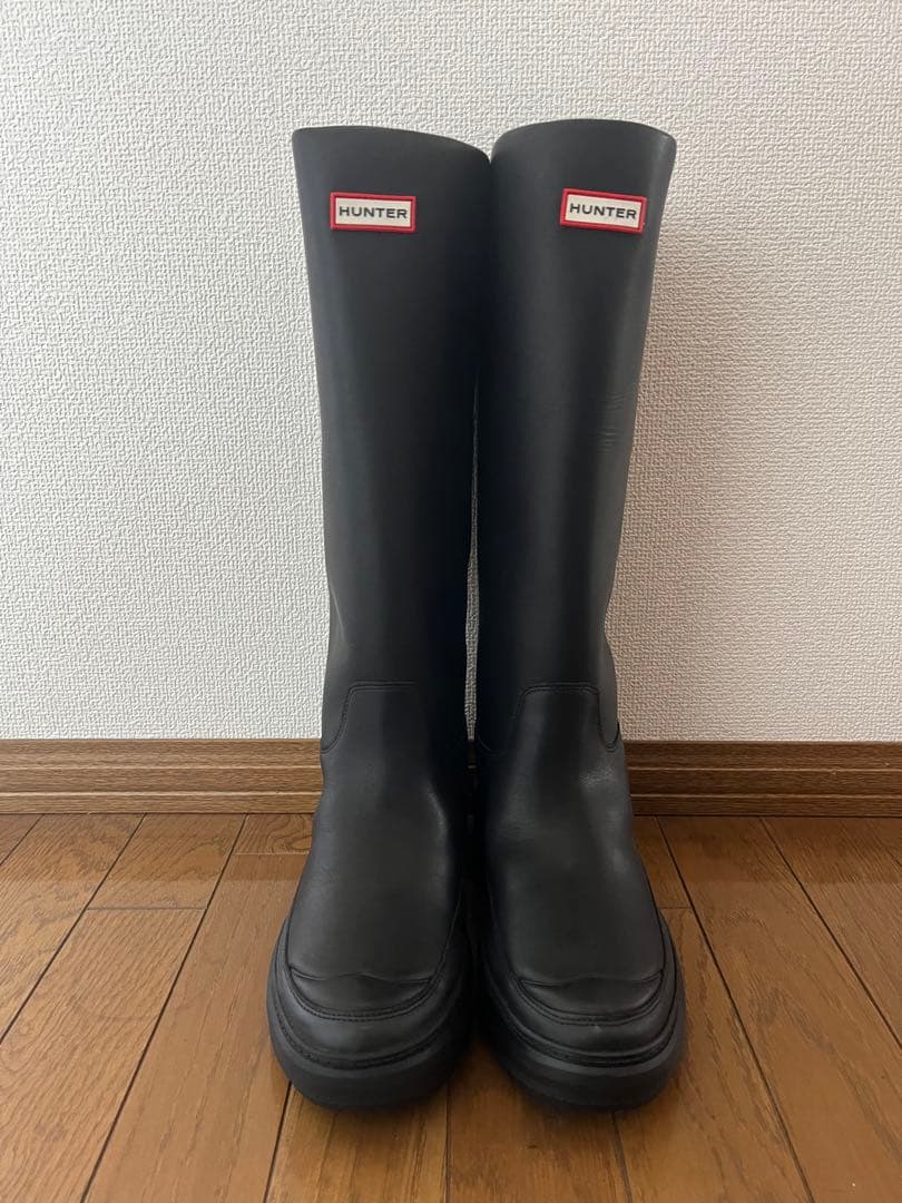 値下げ　新品 HUNTER ハンターブーツkilling eve長靴 黒US8
