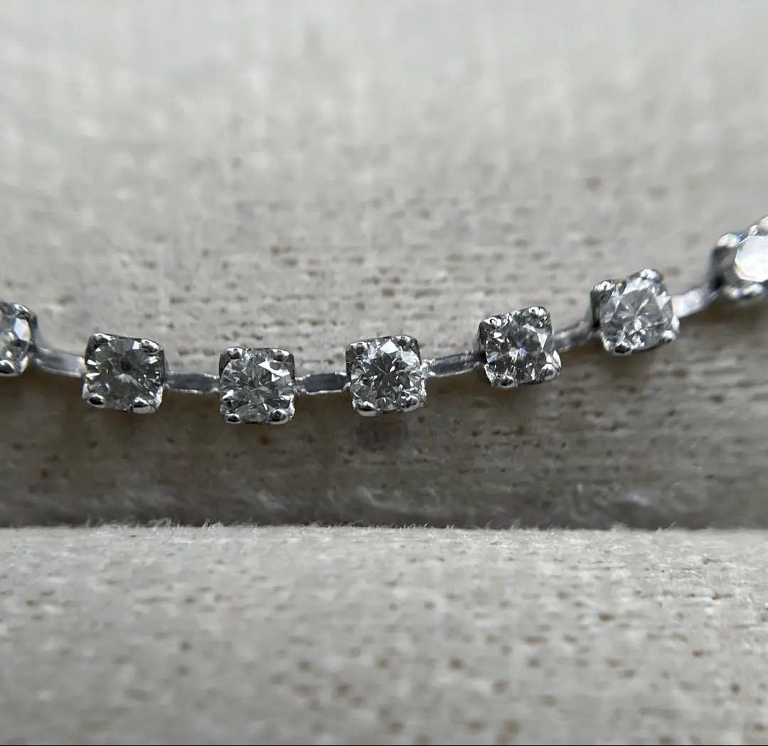 専用JA152★高級 ダイヤモンド1.1ct プラチナ ラインブレスレット