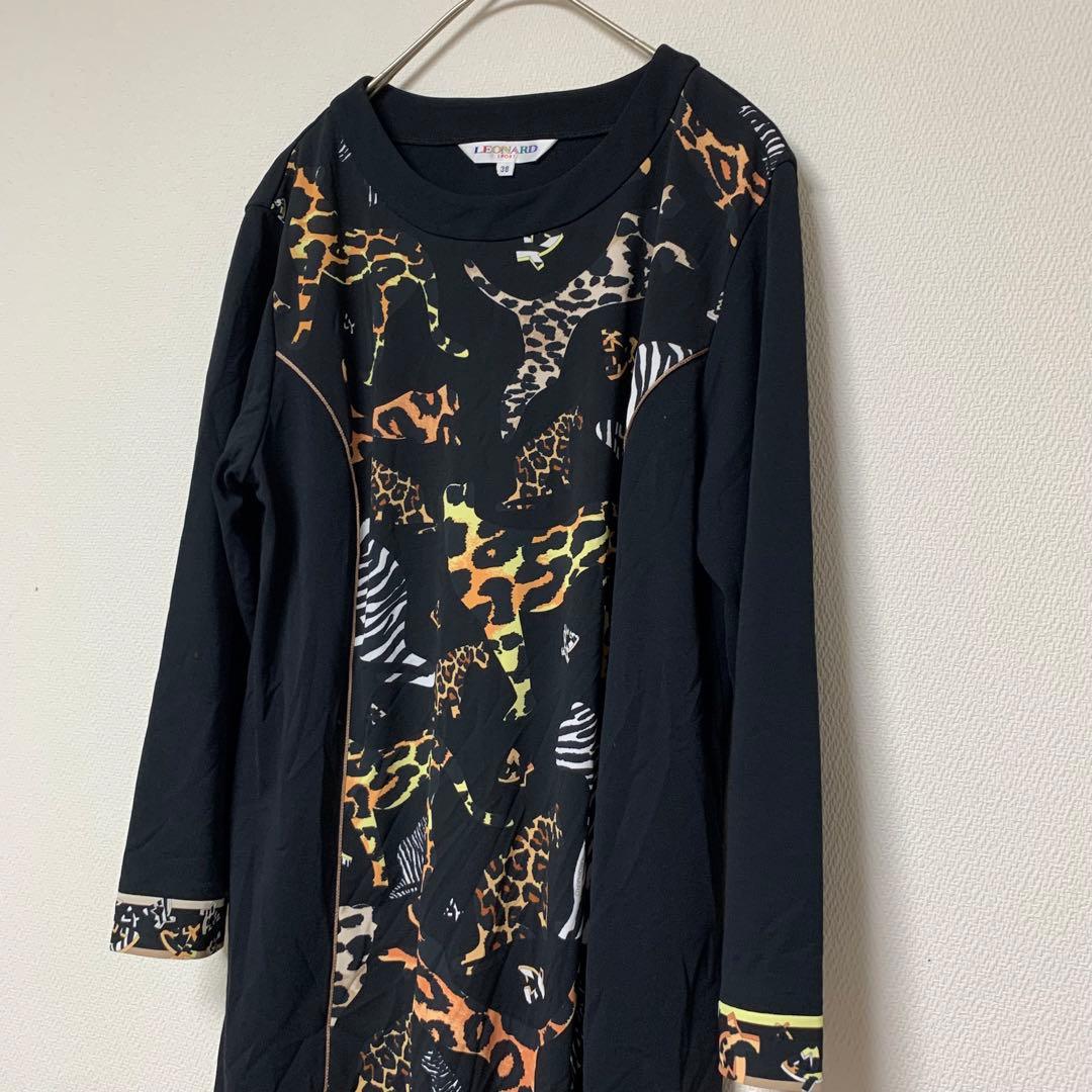 【美品】レオナール　スポーツ　LEONARD SPORT カットソー　ゴルフ