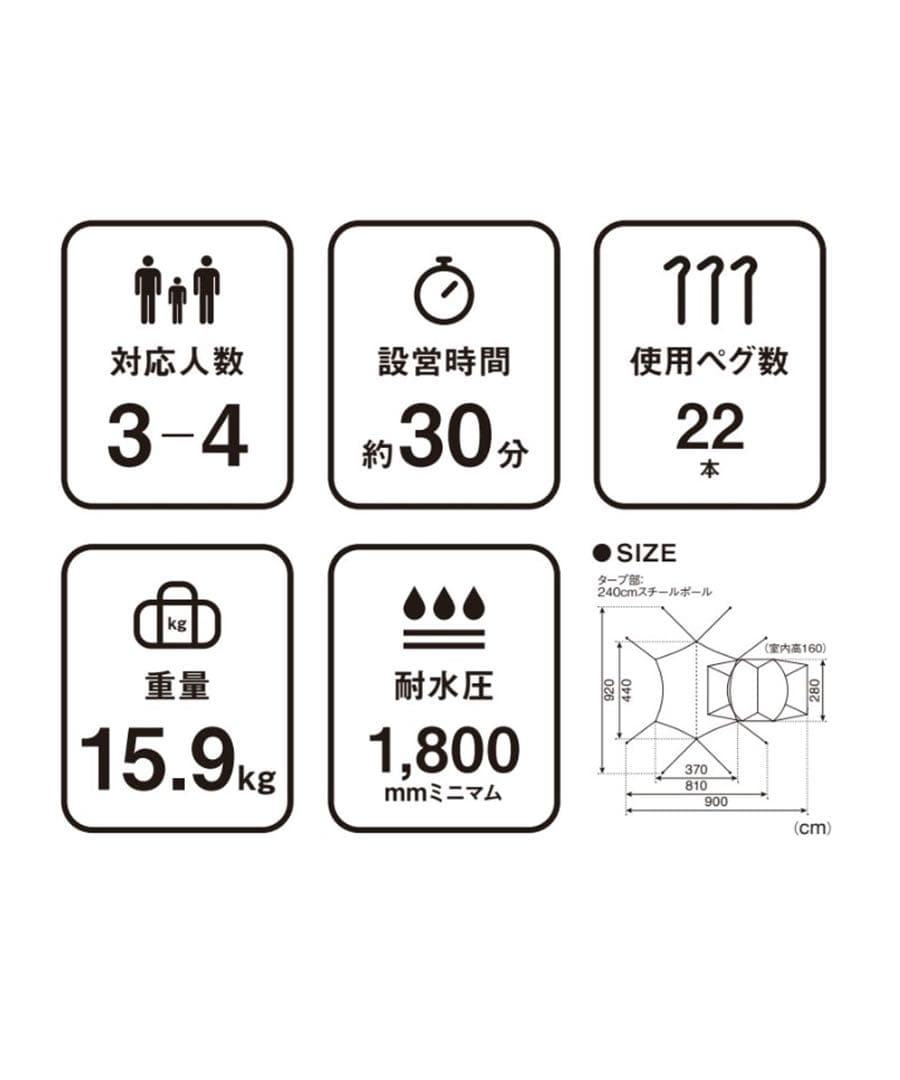 『週末限定値引き！』【美品】スノーピーク ランドネストM テントタープセット