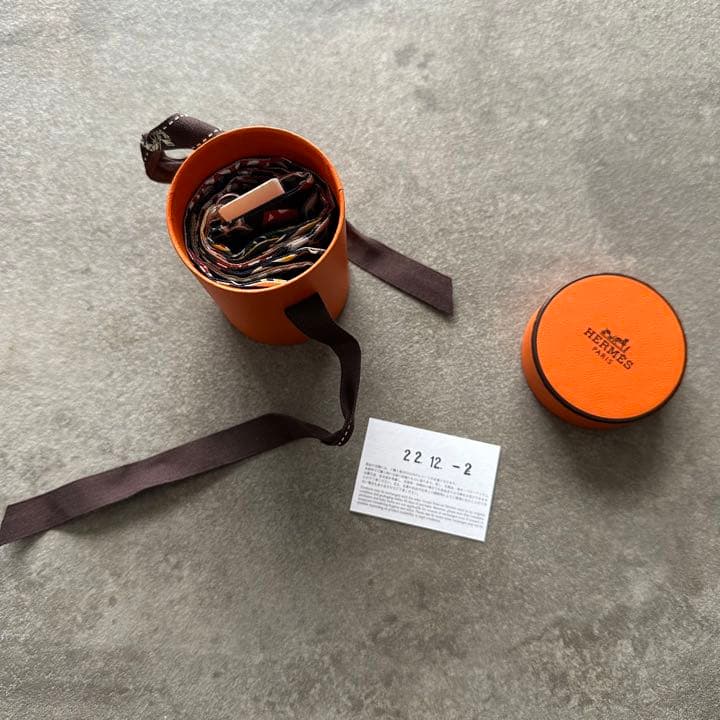 （きいぽん）新品未使用 Hermes ツイリー 茶1