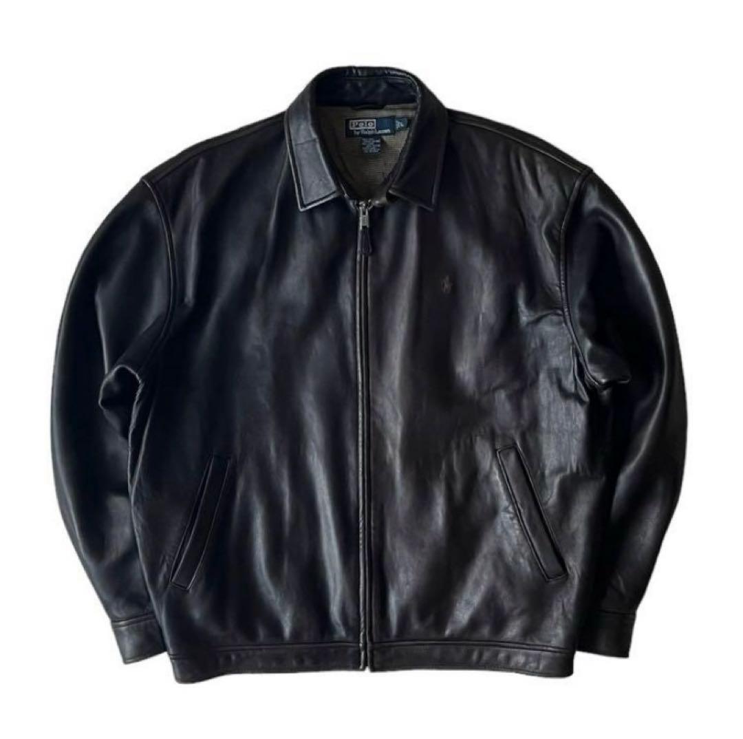 美品】90s Polo by Ralph Laurenラムレザージャケット L - メルカリ