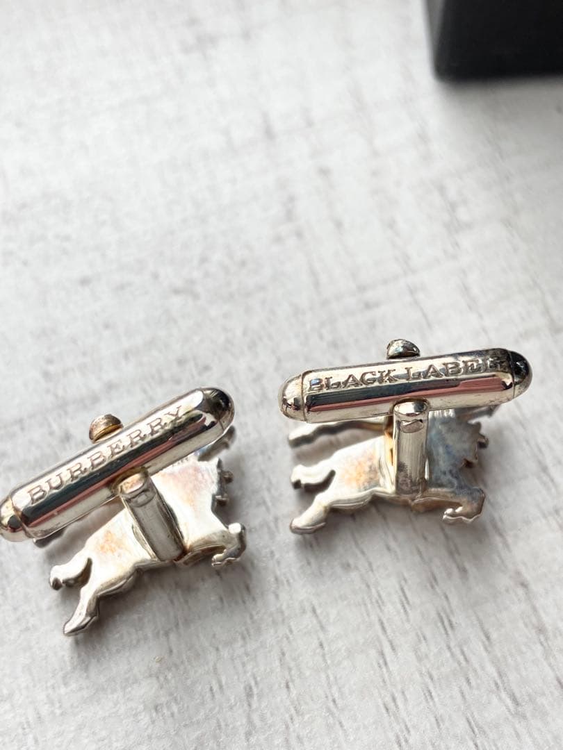 BURBERRY シルバー925 カフリンクス バーバリー ブラックレーベル