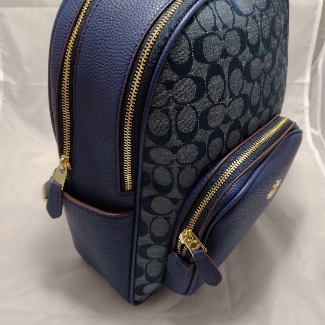 【新品未使用品】コーチ　リュックサック　バックパック ネイビー C5671