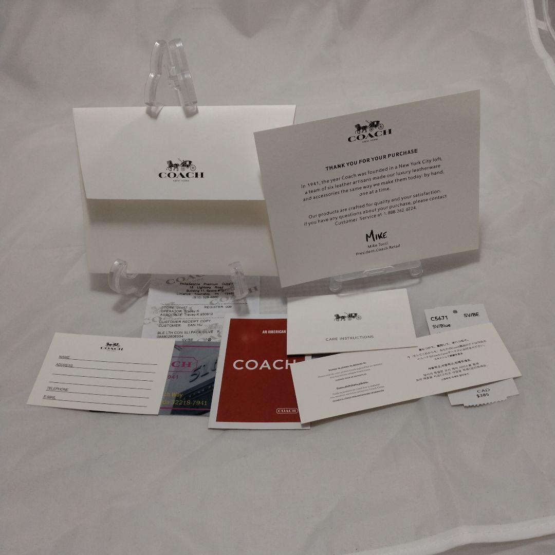 【新品未使用品】コーチ　リュックサック　バックパック ネイビー C5671