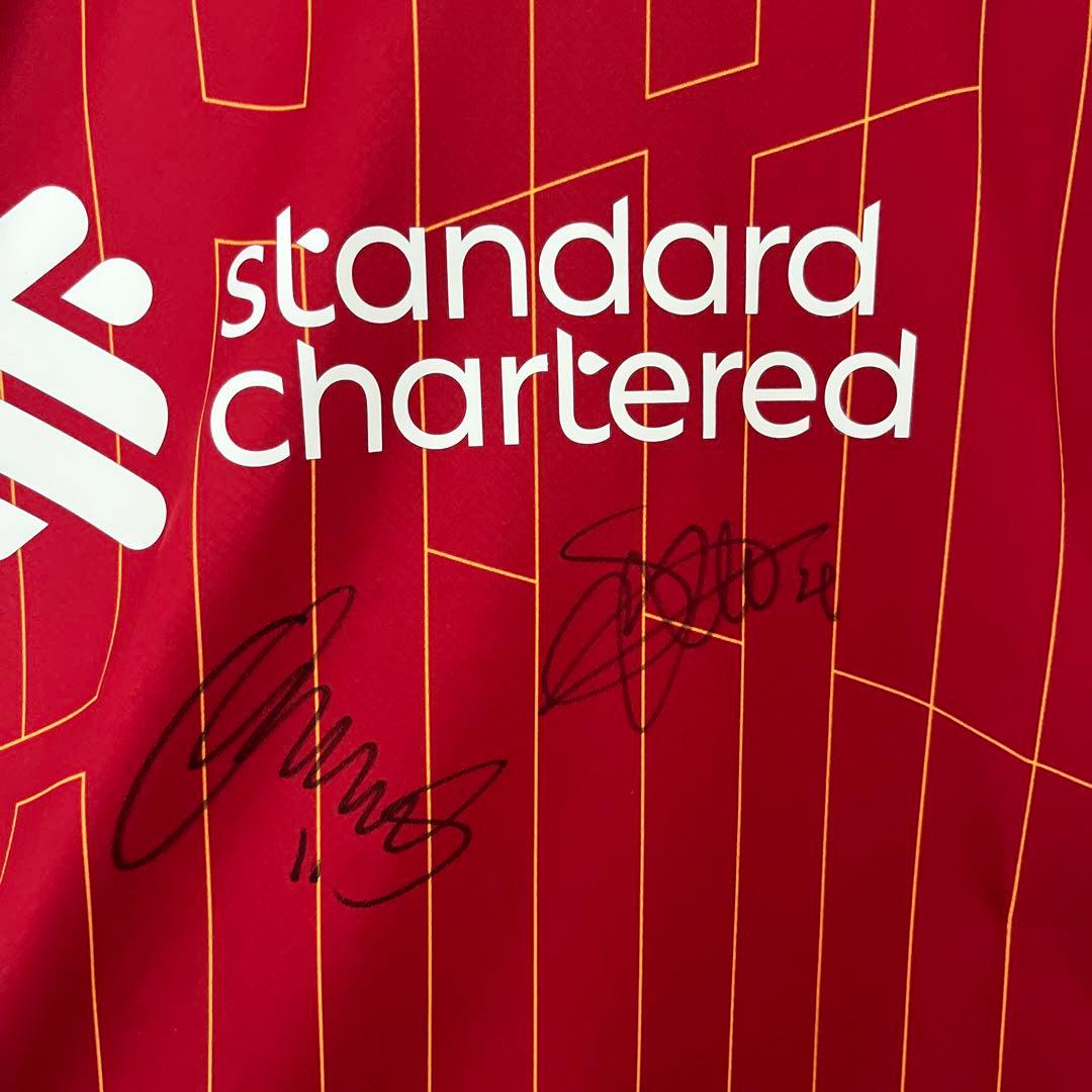 リヴァプール　プレミアリーグ チャンピオン 24/25 サイン入りユニフォーム