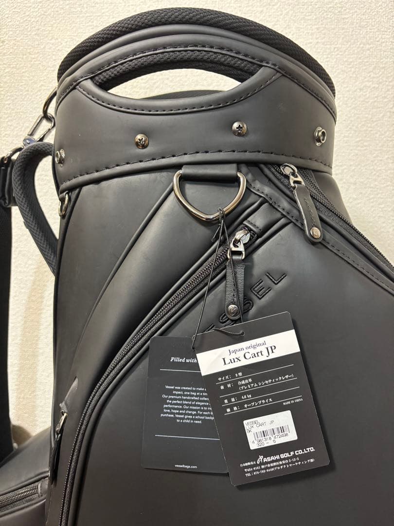VESSEL(ベゼル)キャディバッグ Lux Cart JP BKブラック 美品