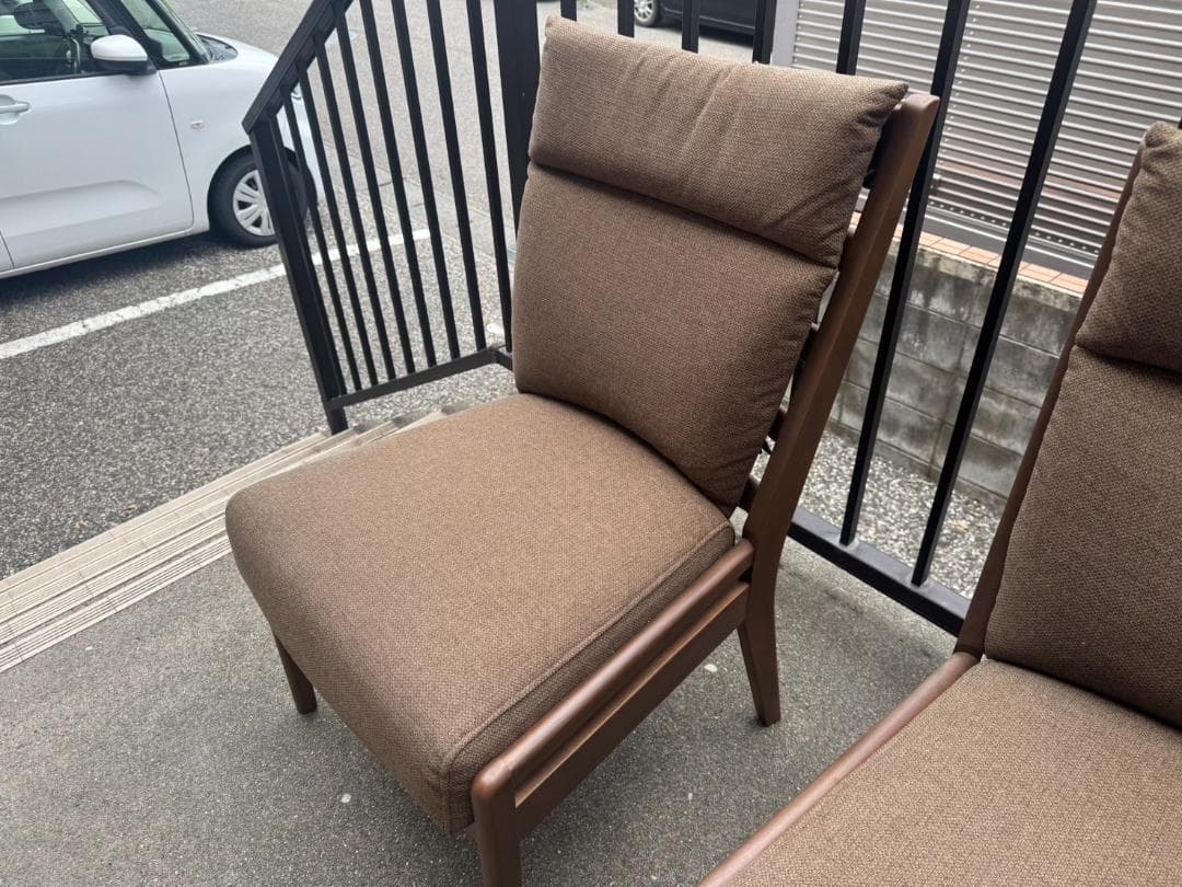 あんず飴【美品】ニトリ ダイニングチェア C-27AL MBR/AQ-BR