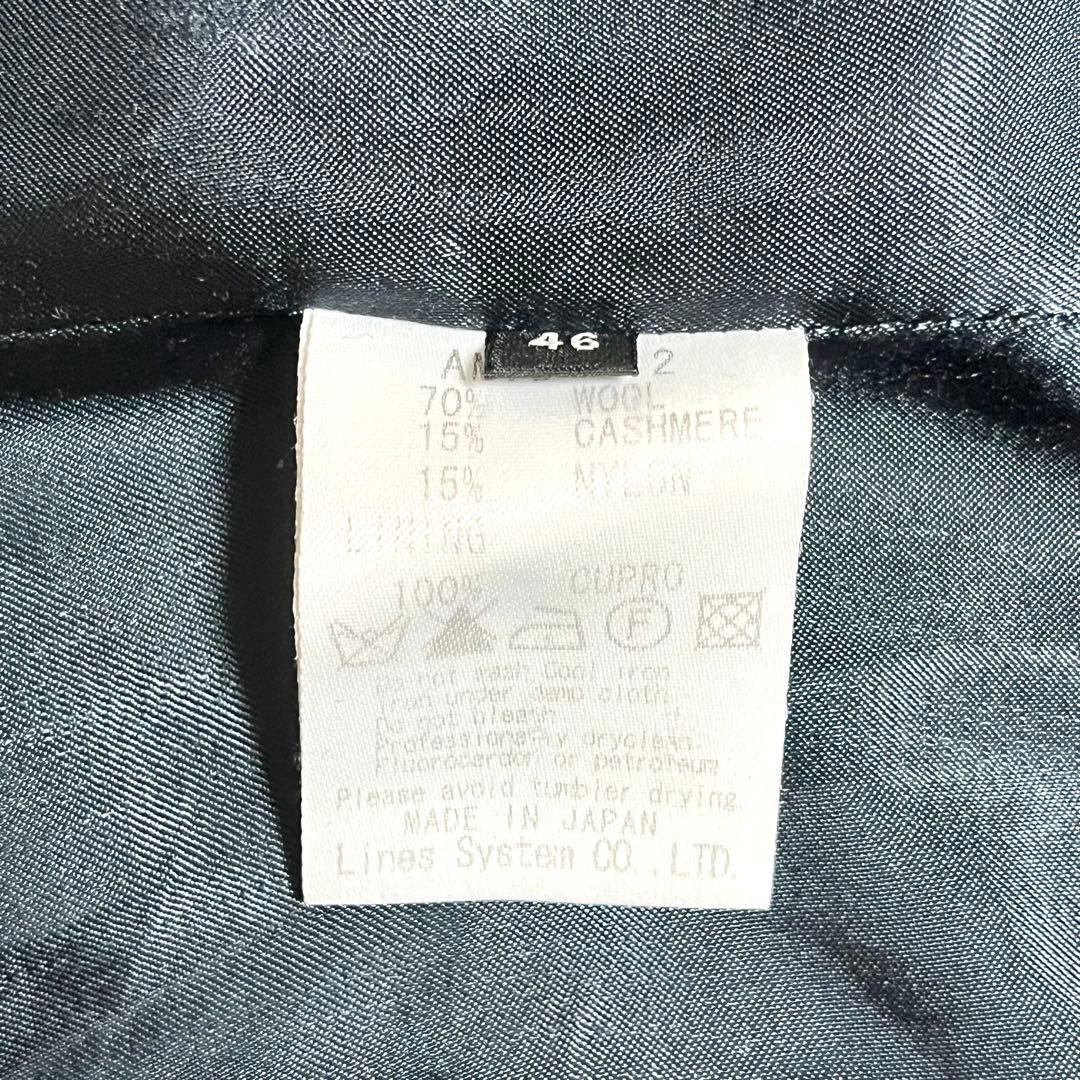 ✨希少✨ato アトウ チェスターコート ダブルボタン カシミヤ 46 M 黒