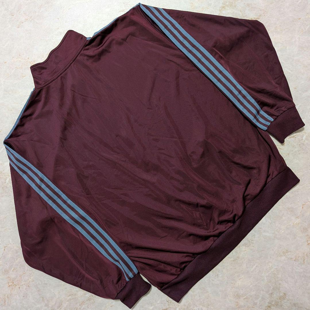 超希少！廃盤品 アディダス ベッケンバウアートラックジャケットマルーン紫青2XL