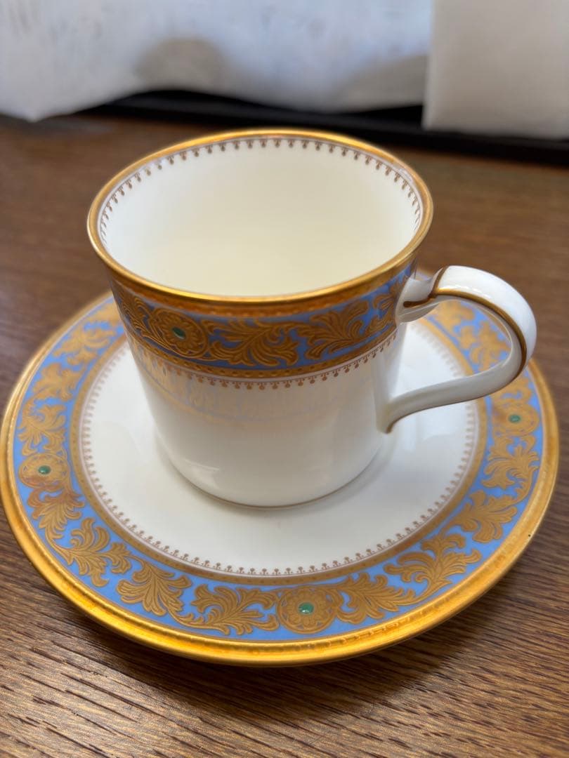 ノリタケグランブロシェ　コーヒーカップ&ソーサー　ケーキ皿　セット