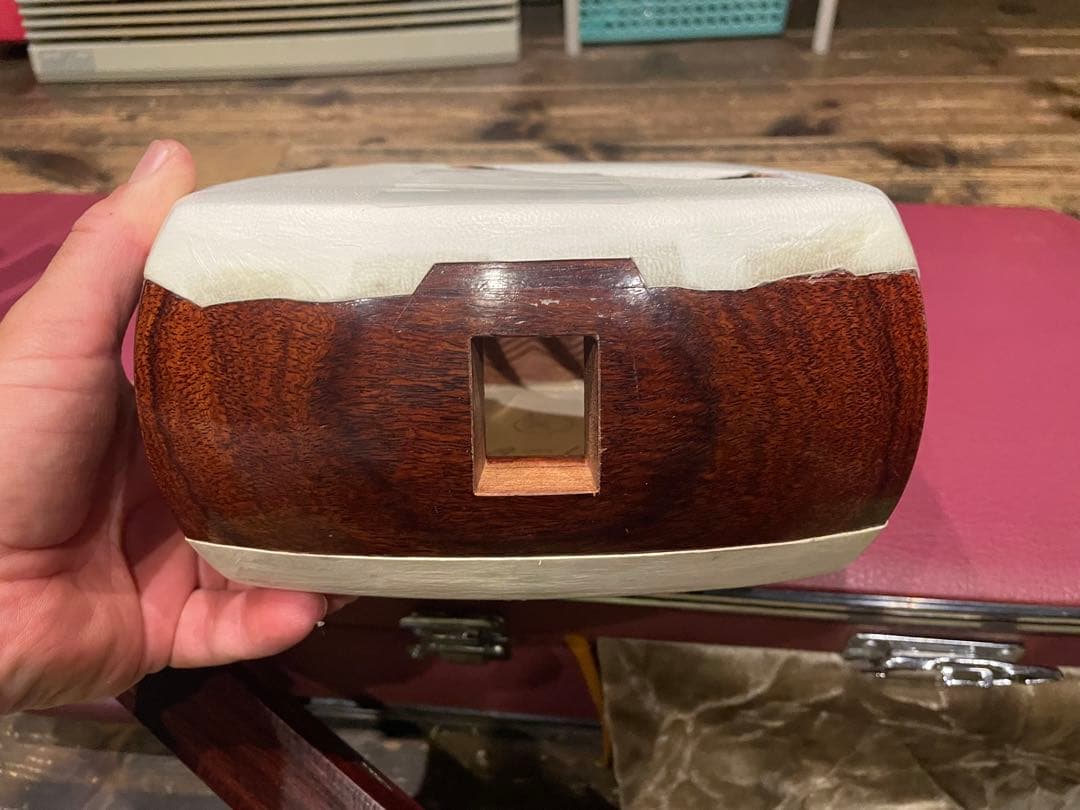 フルオーダー　津軽三味線　紅木金細　子持綾杉胴　セット