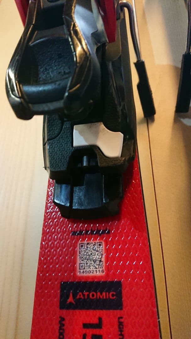 ATOMIC J4 150㎝①簡単調整ビン229～336㎜ アトミックスキー板