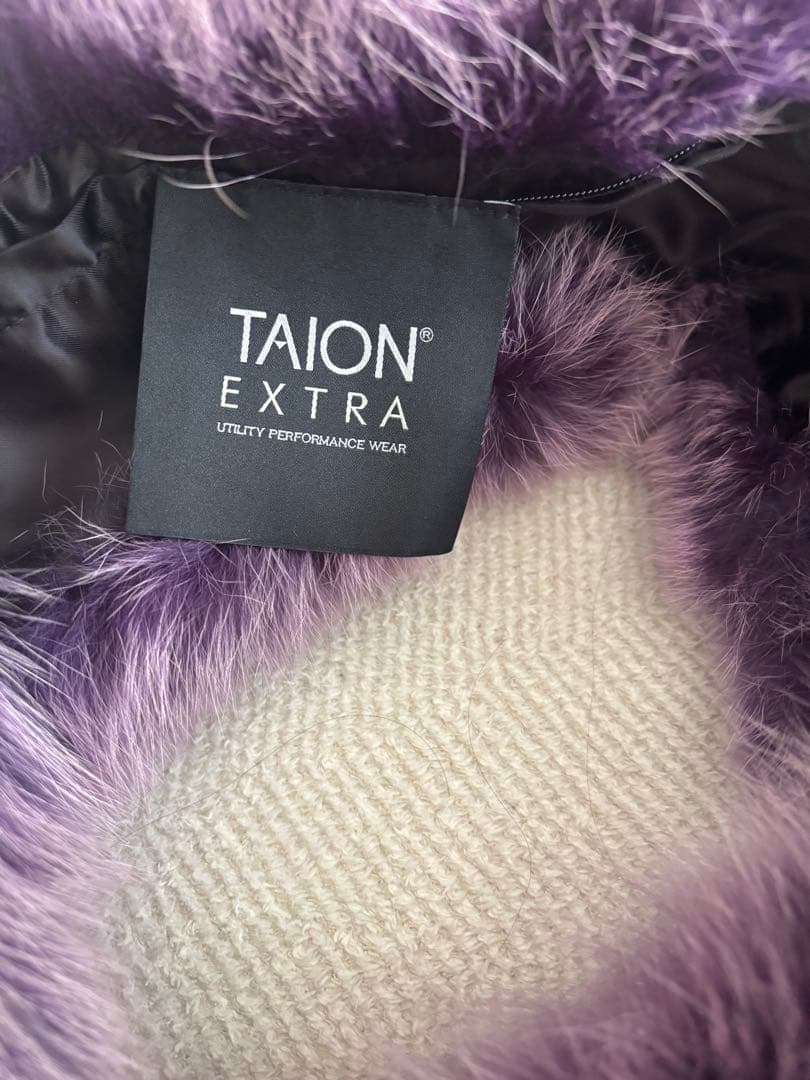 TAION EXTRA裾ファーfox パープル