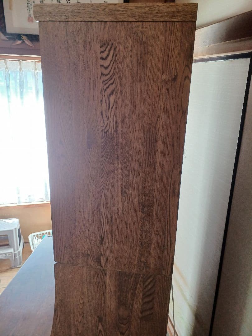 ライティングデスク 木目 ウォールナット調